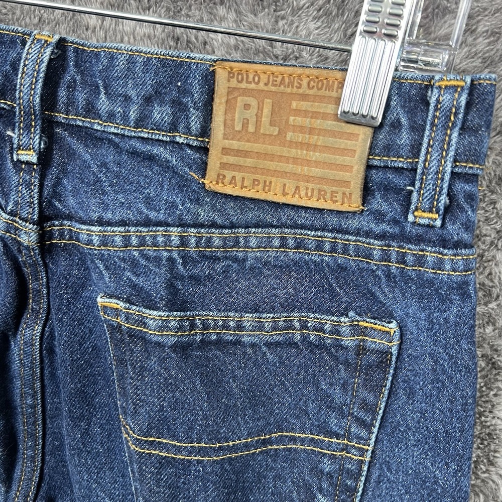 Vintage Polo Ralph Lauren 67 Bootcut Womens 30x26 Dark Wash Casual Denim Jeans - Picture 8 of 11